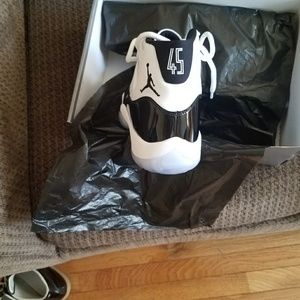 Concord retro 11 jordans with # 45 on them dope
